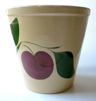 RARE WATT DOME CANISTER IN THE APPLE PATTERN 2