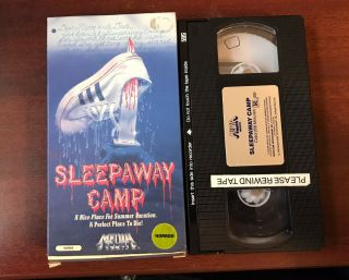 Sleepaway Camp Vhs Media Horror Slasher Teen Rare Campy 1984 Bottom Flap Intact