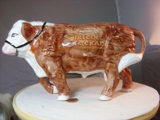 Sirloin Stockade Hereford Bull Ceramic Bank - Rare?