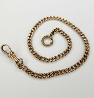 Vintage Antique H.  D.  M Co.  Watch Fob 11 " Gold Filled Chain