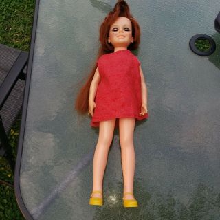 Vintage Chrissy Doll 1968/1969 Ideal Clothes Shoes 18 Inch