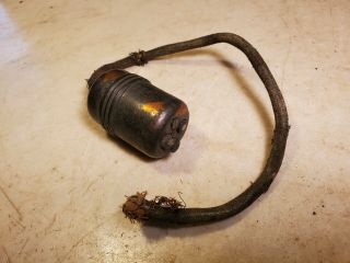 Antique E Electric Light Bulb Switch Push Button Oxidized Copper Finish - Project