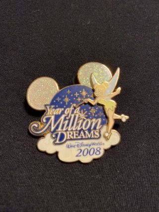 Rare Wdw Tinker Bell Disney Year Of A Million Dreams 2008 Pin Button