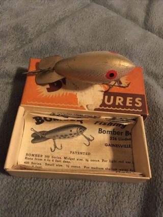 Vintage Bomber Fishing Lure 338 Box/ Paperwork