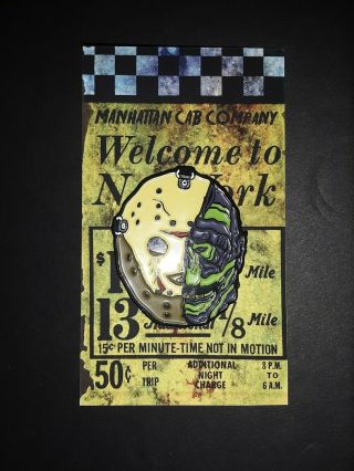 Friday The 13th Pt 8 Manhattan Rat Knife Horror Enamel Pin Rare Out Of Print