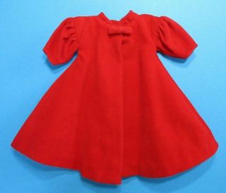 Vintage Barbie - Red Flare 939 Red Velvet Tent Coat