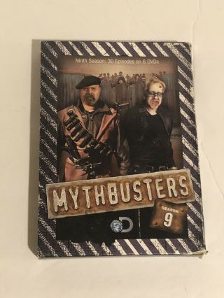 Rare Mythbusters The Complete Season 9 On Dvd Box Set Rare Htf