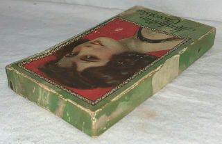 ANTIQUE MANHATTAN CHOCOLATES CANDY BOX FLAPPER GIRL EARLY COUNTRY STORE GROCERY 3