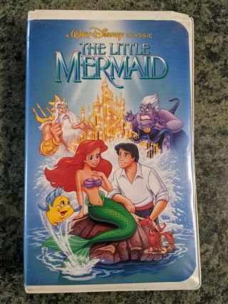 Disney The Little Mermaid - Rare Banned Cover Art (vhs,  1989,  Diamond Edition)