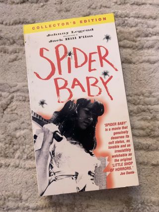 Spider Baby (vhs,  1997) Rare Gatefold Special Edition Horror Sid Haig Lon Chaney