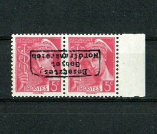 German Occupation,  France,  Inverted,  Rare,  Signed,  023