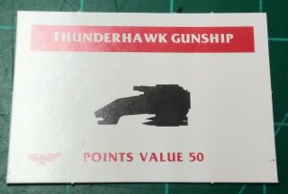 Games Workshop Epic 1992 2 x Space Marine Thunderhawk Rare & OOP loose paint 2 3