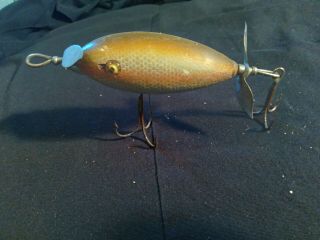 Vintage South Bend Midget Wood Surf Oreno Fishing Lure Found In Tackle Box