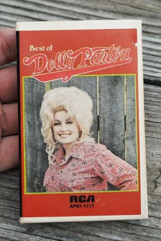 Vtg Cassette Tape - Best Of Dolly Parton (1975) Rca - Rare Cardboard Case