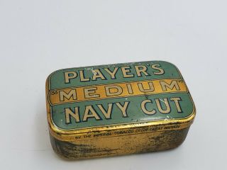 Antique Vintage Player’s Navy Cut Cigarettes Tobacco Tin - Player & Sons England