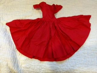 Madame Alexander Cissy Rare Tagged Red Taffeta Dress 1956 Tlc (no Doll)