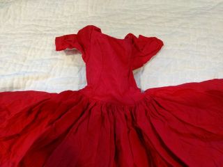 Madame Alexander Cissy Rare Tagged Red Taffeta Dress 1956 TLC (No Doll) 2