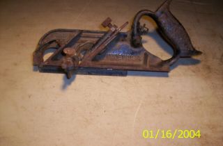 Antique Combination Plane Combo Plow Woodworking Hand Tool Cast Iron Made In Usa