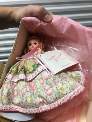 Madame Alexander Vintage Suellen 8” Doll With Box And Tag