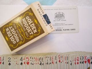 Casino Playing Cards - Rare Golden Nugget Hotel Vintage Brown Deck 2nd Gen