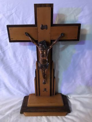 Rare Early 1900’s Antique Catholic Church Alter Crucifix 18 1/2” Tall ✝️