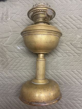 Antique Hinks & Son Brass Oil Lamp • No.  1 Triple 2