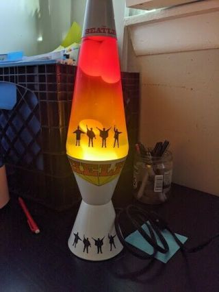 Rare Collectable The Beatles Help Lava Lamp Light 14.  5.  No Box.