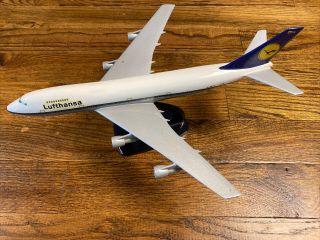 Rare Vintage Lufthansa 747 Travel Agent Size Boeing Airliner 14” X 12” - Awesome