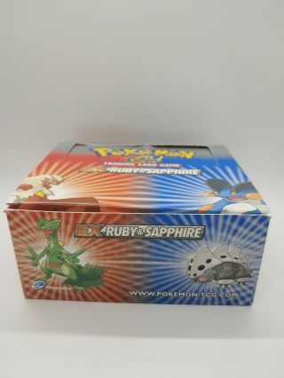 Pokemon Ex Ruby & Sapphire Empty Booster Box - Rare