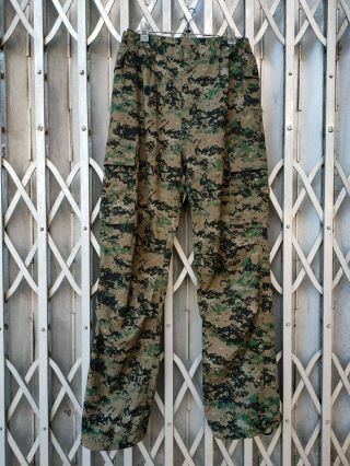 Rare Rok South Korea Navy Marine Special Force Pants Trouser Digital Camo