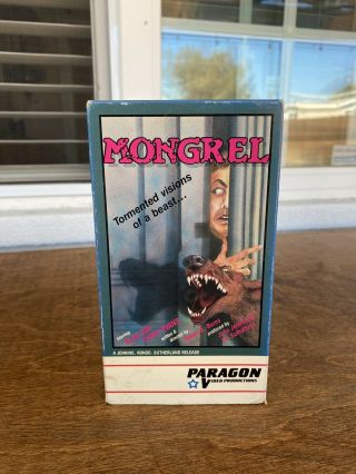 Mongrel Rare Paragon Video Horror Vhs