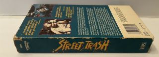 STREET TRASH VHS 1987 Lightning Video Uncut OOP Very Rare.  Brilliant,  Gross Fun 3