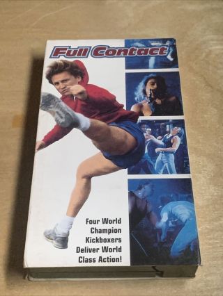 Full Contact (1993) - Vhs - Action - Kickboxing Jerry Trimble - Rare
