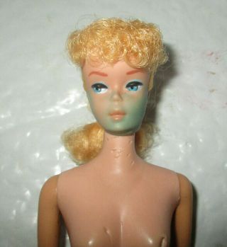 Vintage 6 Ponytail Barbie Ash Blonde Mattel Doll In Oss Tlc Great For Ooak