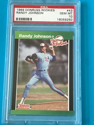 Psa 10 1989 Donruss Rookies Randy Johnson (rc) 43 = Psa 10 (gem) Rare