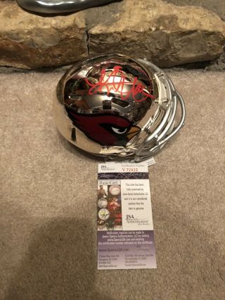 Kurt Warner Signed Arizona Cardinals Chrome Mini Helmet Bowl Rare Jsa
