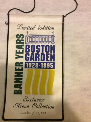 Boston Garden Banner Years 1928 - 1995 Limited Edition Banner Celtics Bruins Rare