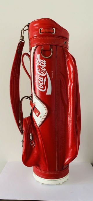 Very Rare Burton Stitched Vinyl Coca - Cola Golf Bag - Jasper,  Al,  Usa.