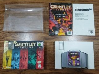 Nintendo 64 Gauntlet Legends N64 With Rare Special Variant Box (missing Figure)
