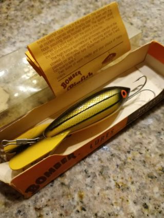 Vintage Bomber Fishing Lure In The Box