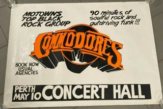 The Commodores (lionel Ritchie) Rare Aussie/oz Promo Tour Poster - 1977