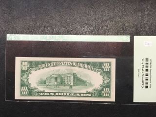 Star Note 1950b $10 Chicago Frn - Pcgs 64ppq (part Of Run) Rare Grade Note