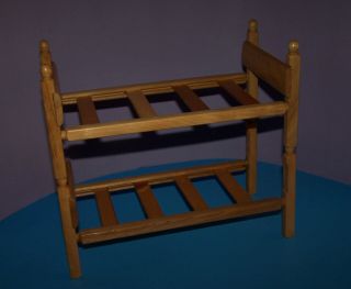 Vintage Strombecker Wood Doll Bunk Bed Set