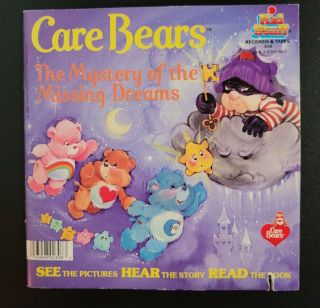Vtg Care Bears Mystery 45 Lp Kid Stuff Records Read Along Book Rare