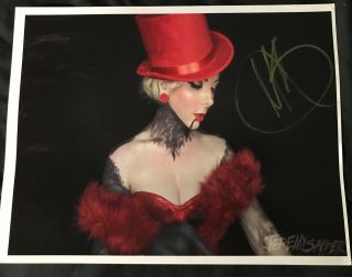 Hand Signed By Maria In This Moment Maria Brink Photo Poster 11 X 8 " Rare