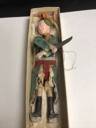 Antique Chinese Opera Doll Puppet Silk Clothing