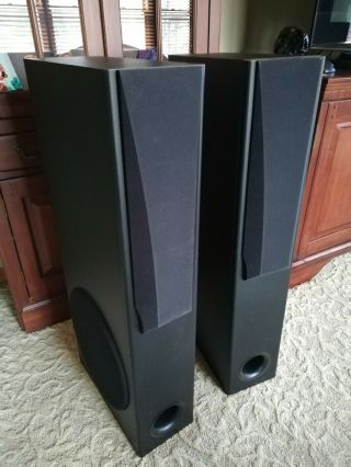 Local Rare Yamaha Ns - A1638 Narrow Tower 4 Way Home Theatre Speakers