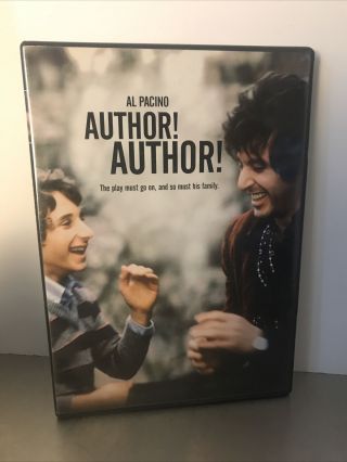 Author Author (dvd,  2007) Al Pacino 1982 Arthur Hiller Rare Htf Widescreen