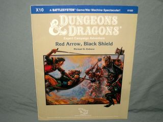 D&d 1st Ed Module - X10 Red Arrow,  Black Shield (very Rare And Unpunched)