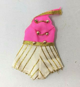 Rare Vtg Topper Dawn Diana Pippa Doll Fashions Pink & Gold Majorette Jumper